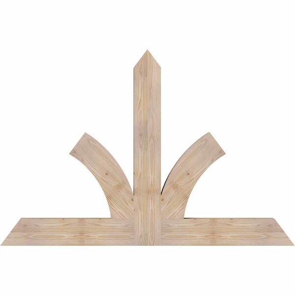 Ekena Millwork Richland Smooth Timber Gable Bracket, Douglas Fir, 60"W x 40"H x 3 1/2"D x 5 1/2"F, 16/12 Pitch GBW060X40X0406RIC00SDF - main